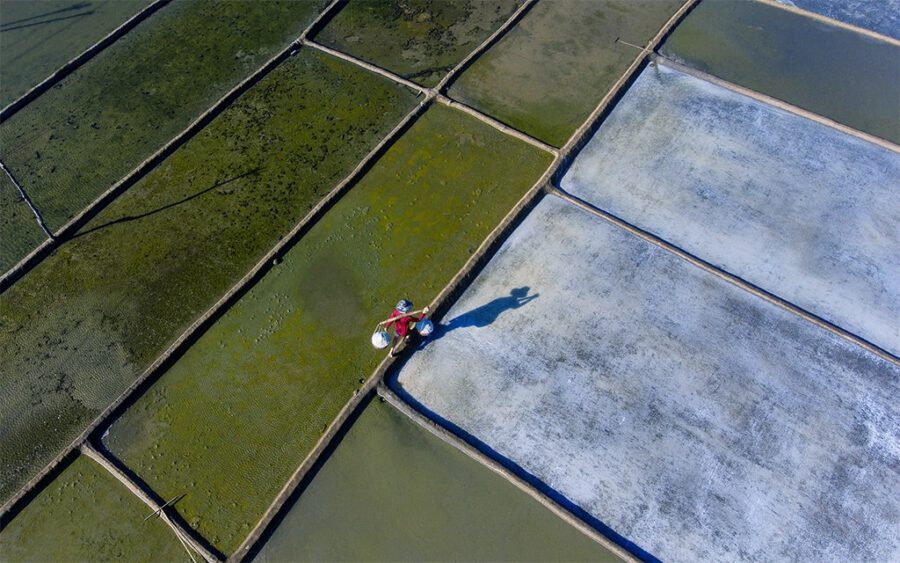 Đồng muối Đề Gi   Bảng màu vẽ của thiên nhiên