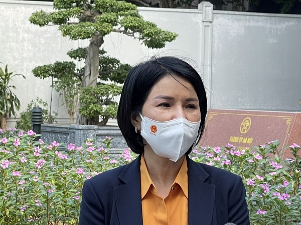 Giám đốc Sở Y tế Hà Nội Trần Thị Nhị Hà.