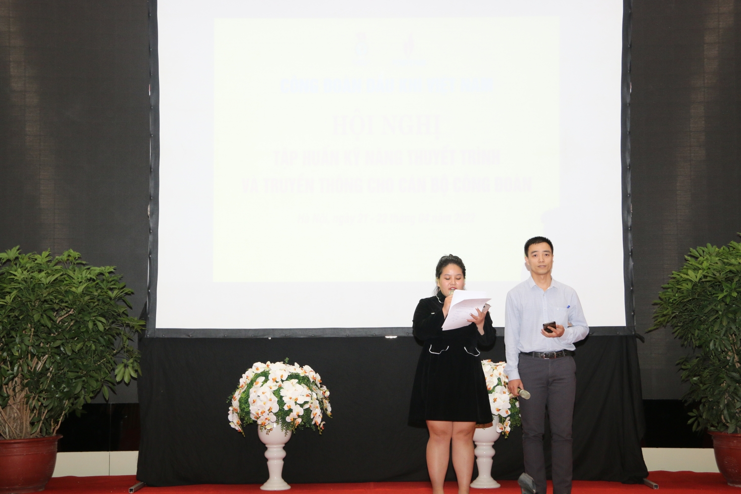 CĐ DKVN khai giảng khóa tập huấn kỹ năng thuyết trình và truyền thông cho cán bộ công đoàn