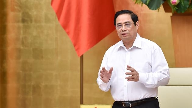 Thủ tướng Phạm Minh Chính phát biểu tại cuộc họp - Ảnh: VGP/Nhật Bắc.
