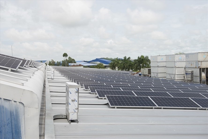 Điện mặt trời áp mái ở tỉnh Đồng Tháp do Mỹ tài trợ. (Ảnh minh họa: nguồn USAID)