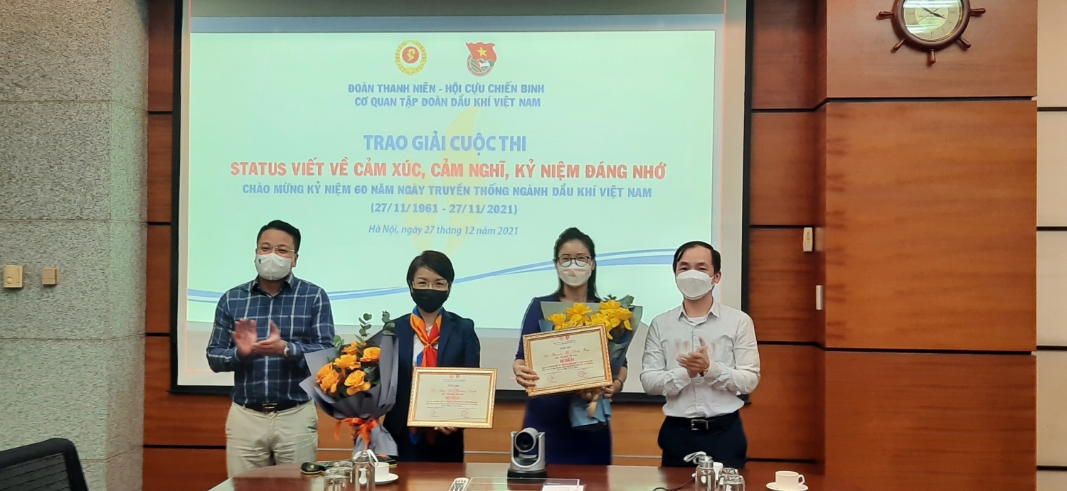 Trao giải cuộc thi viết Status Tự hào 60 năm Truyền thống Ngành Dầu khí Việt Nam