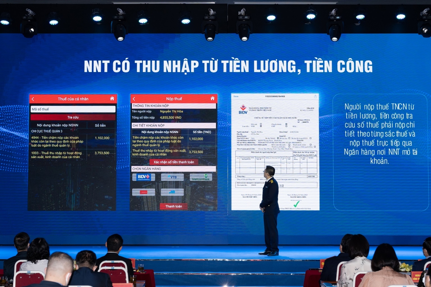 BIDV phối hợp với Tổng cục Thuế triển khai dịch vụ  nộp thuế qua ứng dụng eTax Mobile