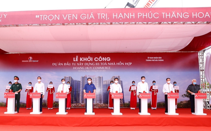 Tin nhanh bất động sản ngày 13/5: Khởi công xây dựng 3 tòa nhà hỗn hợp Hoàng Huy Commerce tại Hải Phòng