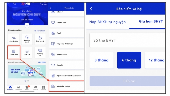 BHXH hướng dẫn đóng tiếp BHXH tự nguyện, gia hạn thẻ BHYT qua ứng dụng trực tuyến BHXH hướng dẫn đóng tiếp BHXH tự nguyện, gia hạn thẻ BHYT qua ứng dụng trực tuyến