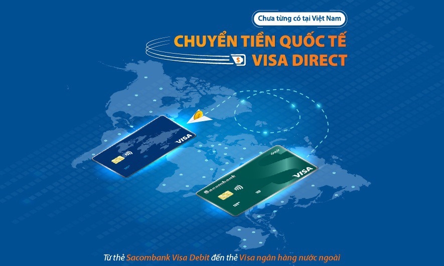 Tin nhanh ngân hàng ngày 6/10: Sacombank có dịch vụ chuyển tiền nhanh đến thẻ Visa tại nước ngoài