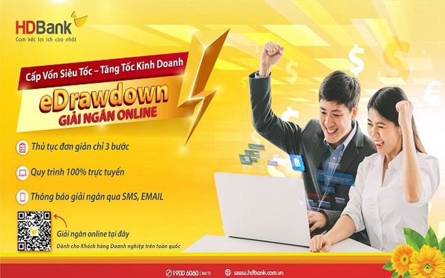Tin nhanh ngân hàng ngày 4/11: HDBank triển khai ứng dụng eDrawdown, giải ngân 100% online Tin nhanh ngân hàng ngày 4/11: HDBank triển khai ứng dụng eDrawdown, giải ngân 100% online