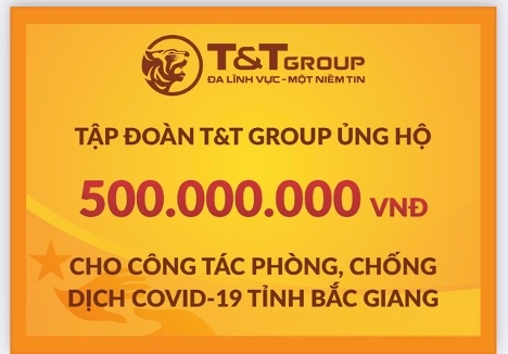Tập đoàn T&T Group tiếp tục hỗ trợ 1 tỷ đồng giúp Bắc Ninh, Bắc Giang chống dịch