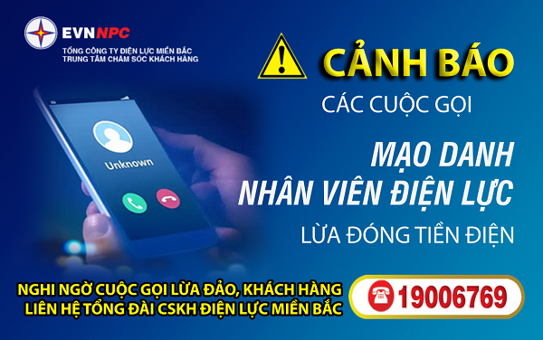 Hơn 300 cuộc gọi phản ánh mạo danh ngành điện trong tháng 8/2021