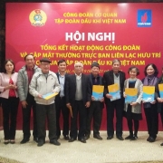 Gặp mặt giao lưu giữa cán bộ công đoàn và Thường trực Ban LLHT Cơ quan Tập đoàn