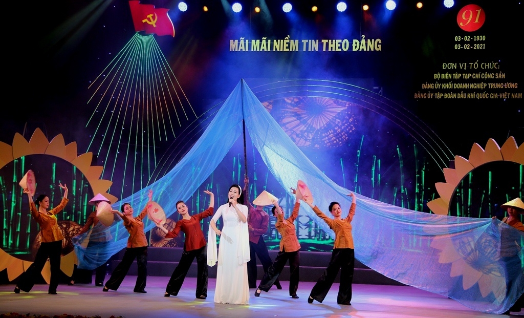 Petrovietnam đồng hành cùng chương trình nghệ thuật “Mãi mãi niềm tin theo Đảng”