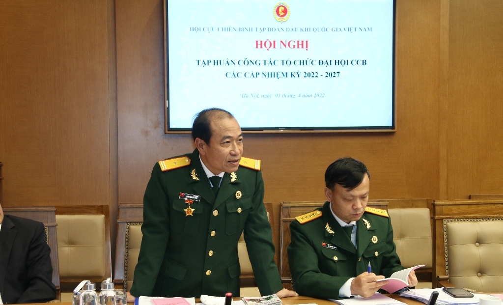Hội CCB Tập đoàn tổ chức tập huấn công tác tổ chức Đại hội CCB các cấp nhiệm kỳ 2022-2027