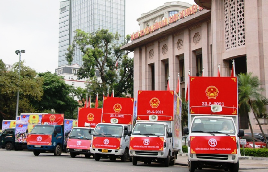 Hà Nội: Diễu hành tuyên truyền về ngày hội của toàn dân