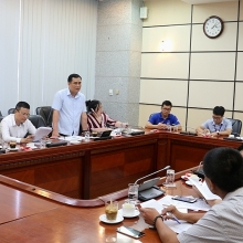 doan thanh nien tap doan lam viec voi doan khao sat thuc hien quy che can bo doan