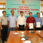 Hội CCB Tập đoàn tri ân các thương binh, gia đình liệt sĩ Cơ quan Trung ương Hội CCB Việt Nam