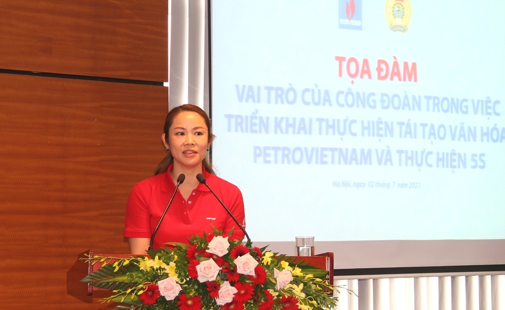 Vai trò của Công đoàn trong việc triển khai thực hiện tái tạo văn hóa Petrovietnam và thực hiện 5S