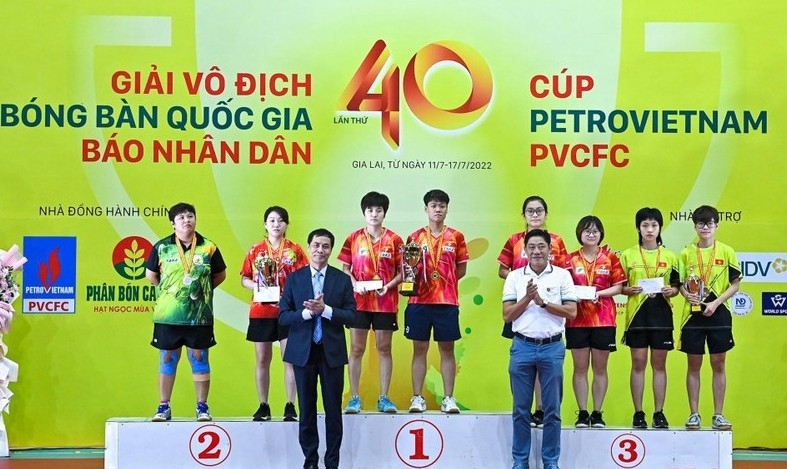 Bế mạc Giải bóng bàn tranh cúp Petrovietnam - PVCFC 2022
