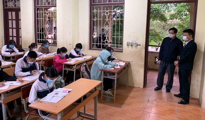Hà Nội: Gần 4.000 học sinh khối 9 huyện Ba Vì trở lại trường học