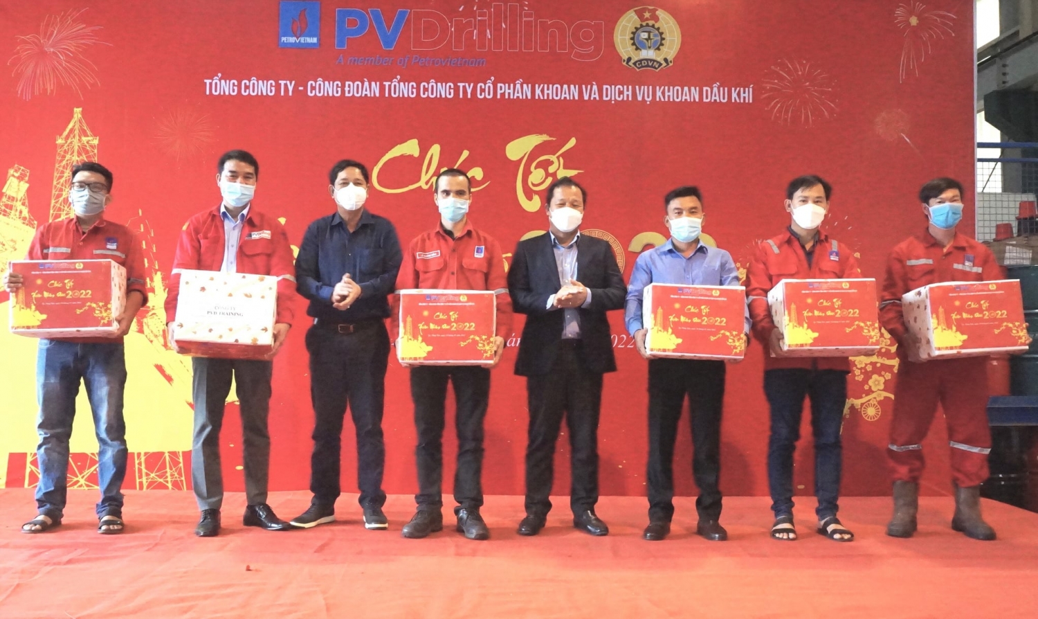 Công đoàn PV Drilling chăm lo tết cho người lao động xuân Nhâm Dần 2022