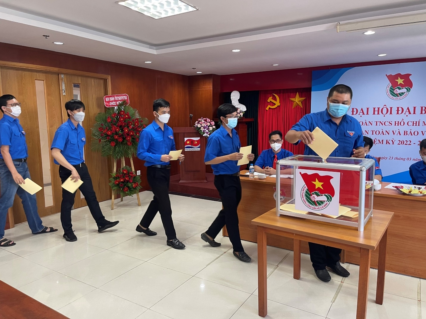 Đoàn Thanh niên Trung tâm AT&BVMT Vietsovpetro tổ chức Đại hội Chi đoàn nhiệm kỳ 2022-2024