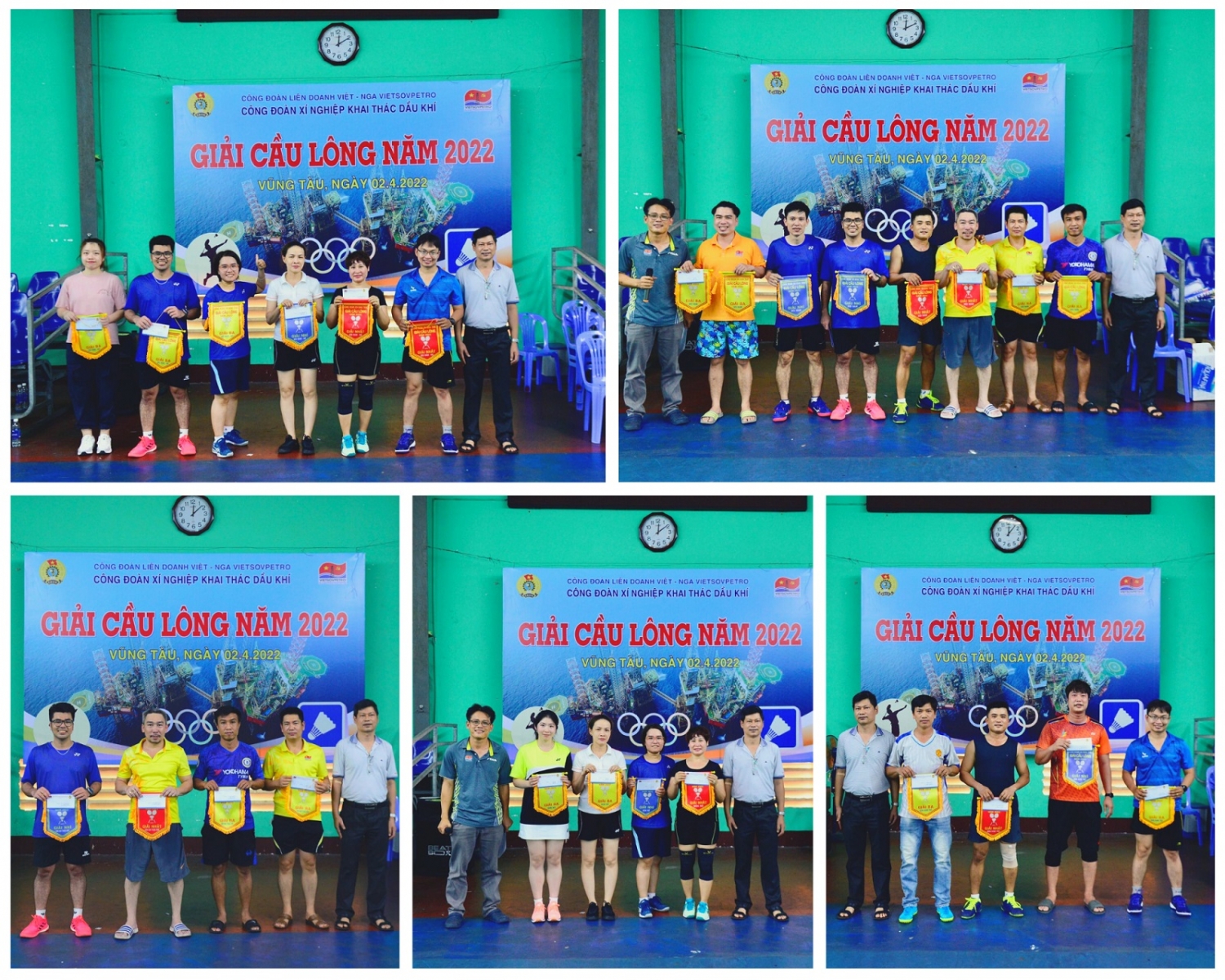 Các công đoàn cơ sở tích cực chuẩn bị cho Giải cầu lông Vietsovpetro 2022