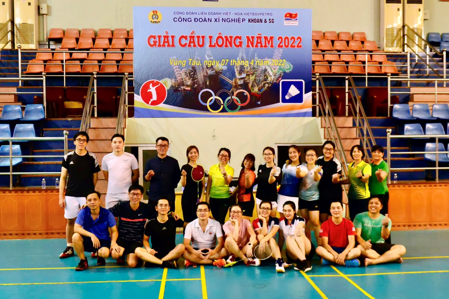 Các công đoàn cơ sở tích cực chuẩn bị cho Giải cầu lông Vietsovpetro 2022