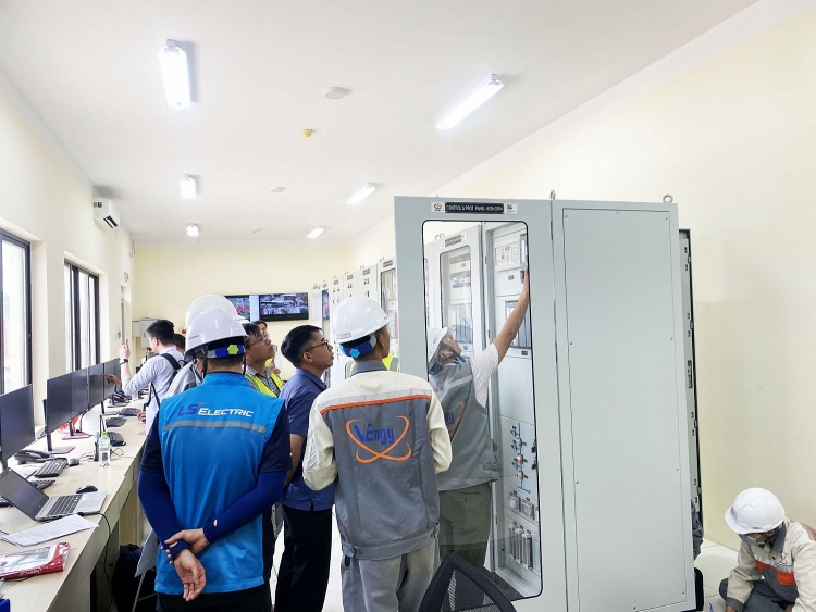 Phòng điều khiển trung tâm TBA 110kV Nhà máy điện gió Ia Bang 1