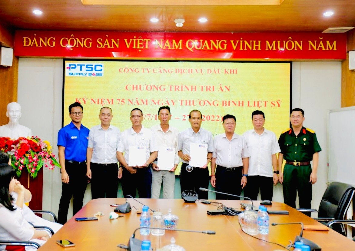 PTSC Supply Base tổ chức chuỗi hoạt động kỷ niệm Ngày Thương binh - Liệt sĩ