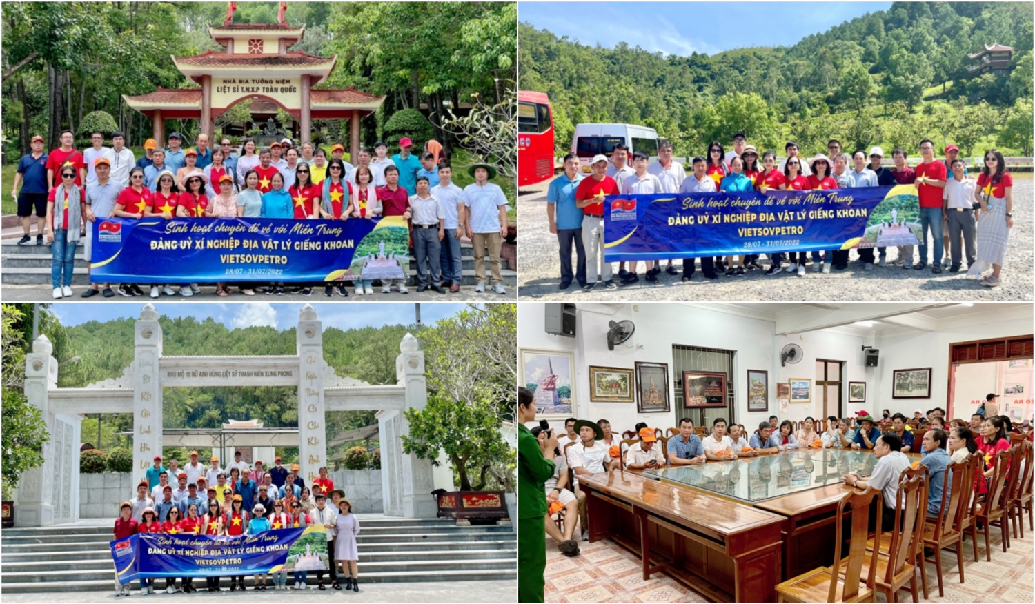 Đảng ủy Xí nghiệp Địa vật lý giếng khoan “về với miền Trung”