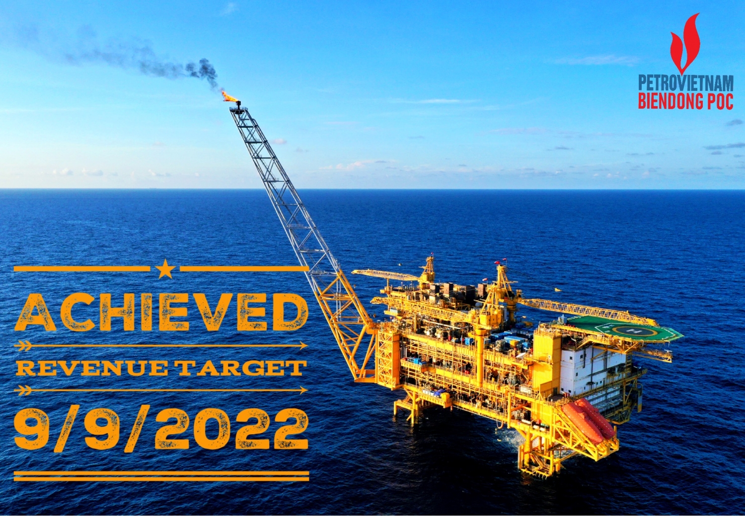 BIENDONG POC về đích trước 72 ngày kế hoạch sản xuất condensate năm 2022