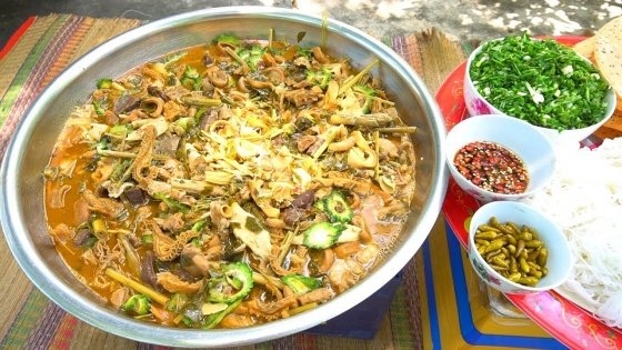 Món gié bò Bình Định thơm ngon, ăn một lần nhớ mãi