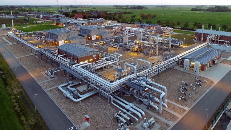 Dự trữ khí đốt của châu Âu vượt qua mức tối đa của năm ngoái