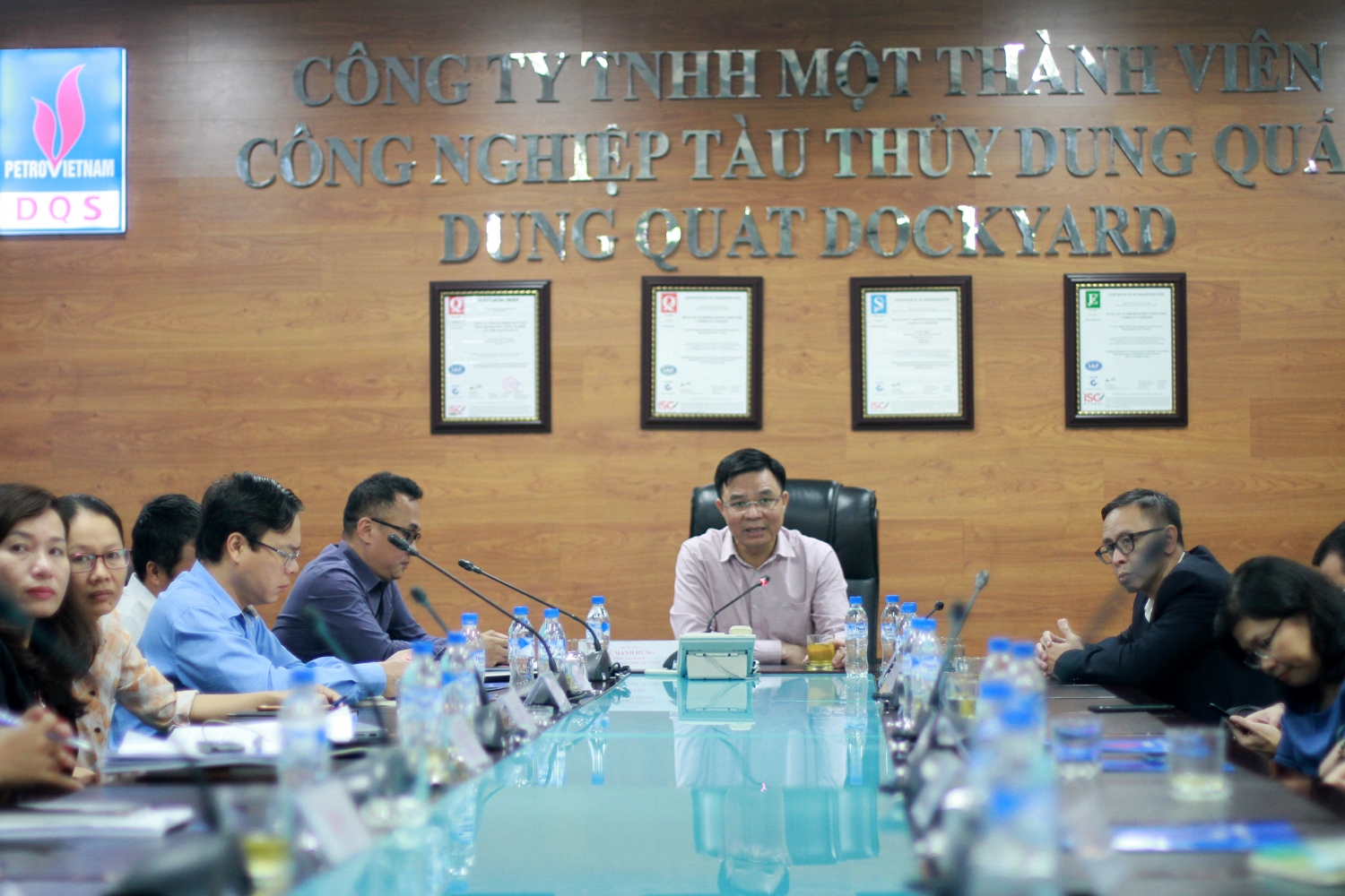 Tổng Giám đốc Petrovietnam Lê Mạnh Hùng làm việc tại DQS