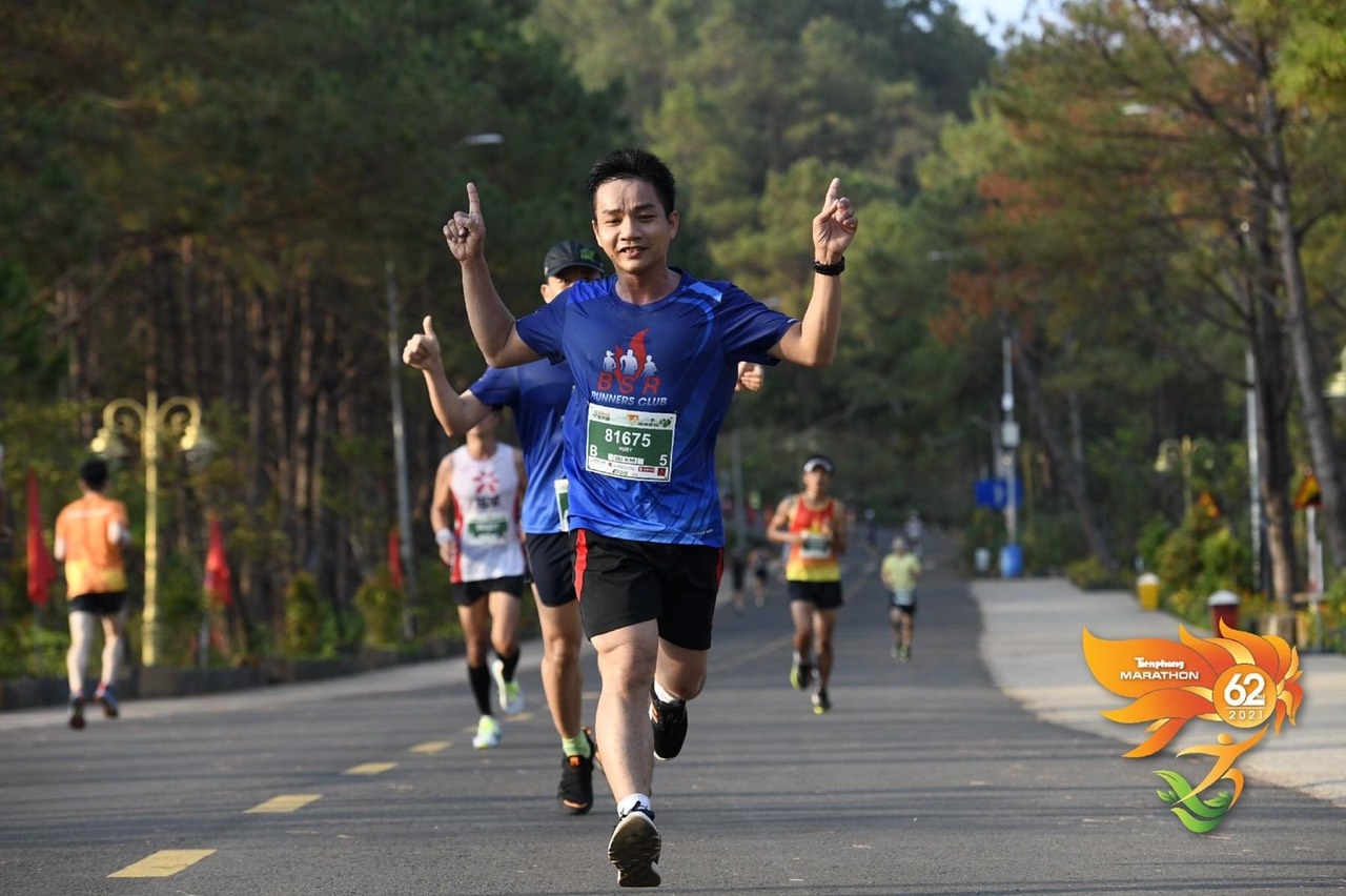 Tất cả VĐV BSR đều hoàn thành đường chạy đăng ký tại Tiền Phong Marathon 2021