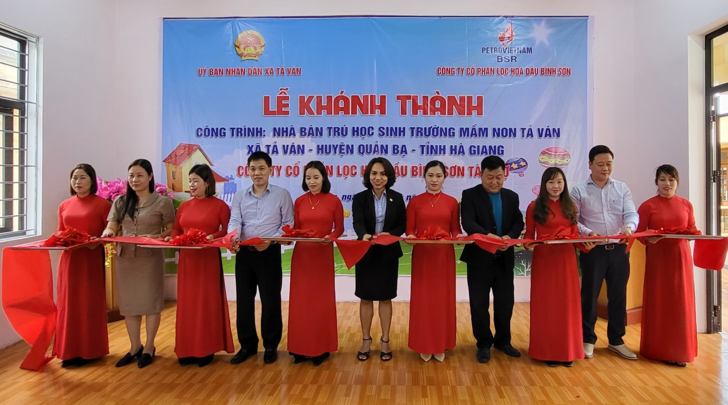 BSR khánh thành công trình nhà bán trú học sinh Trường Mầm non Tả Ván (Hà Giang)