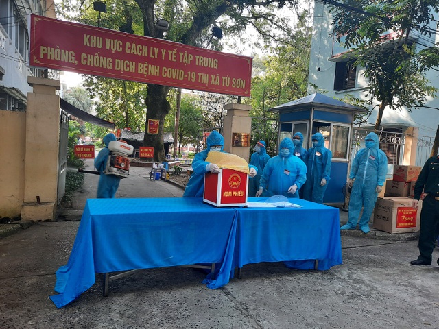 Bắc Ninh tổ chức bầu cử sớm trong khu cách ly - 5