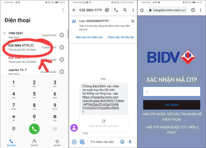 Nghe một cú điện thoại lạ của nhân viên BIDV rởm, mất luôn 108 triệu đồng  - 1