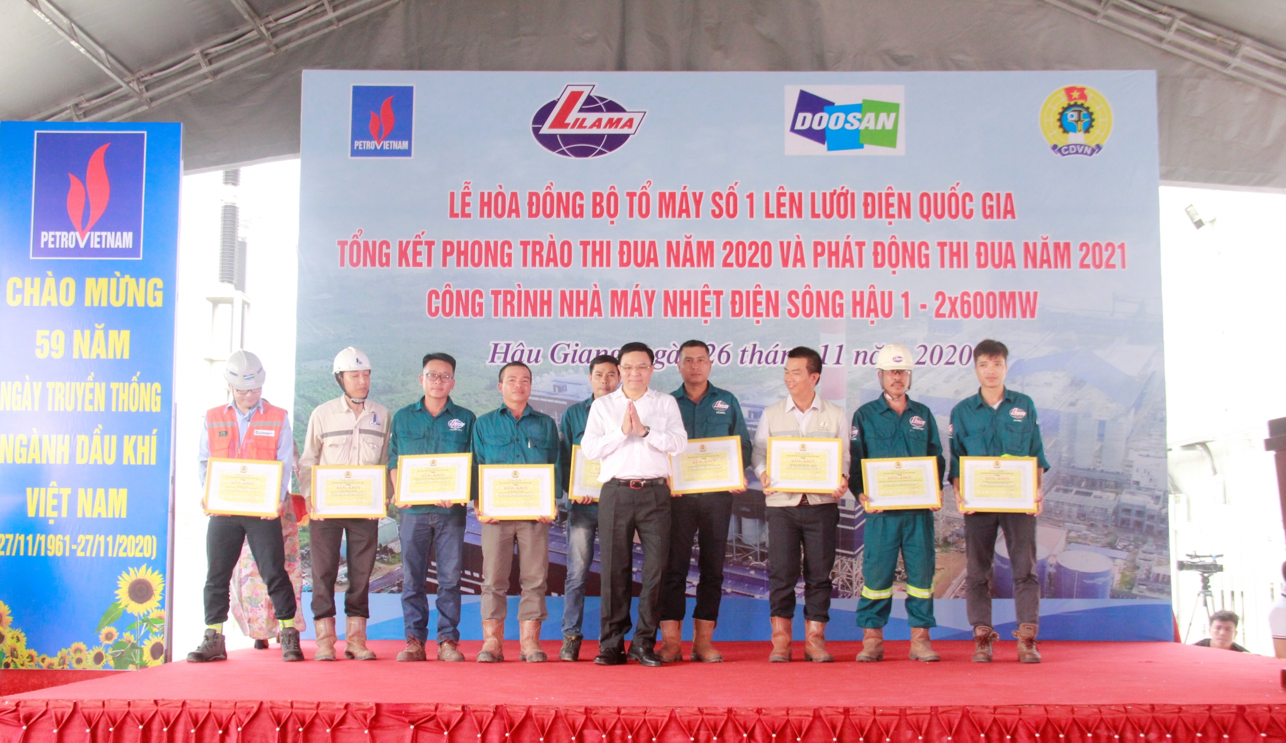 Hòa đồng bộ Tổ máy số 1 Nhà máy nhiệt điện Sông Hậu 1 vào hệ thống điện quốc gia 500kV