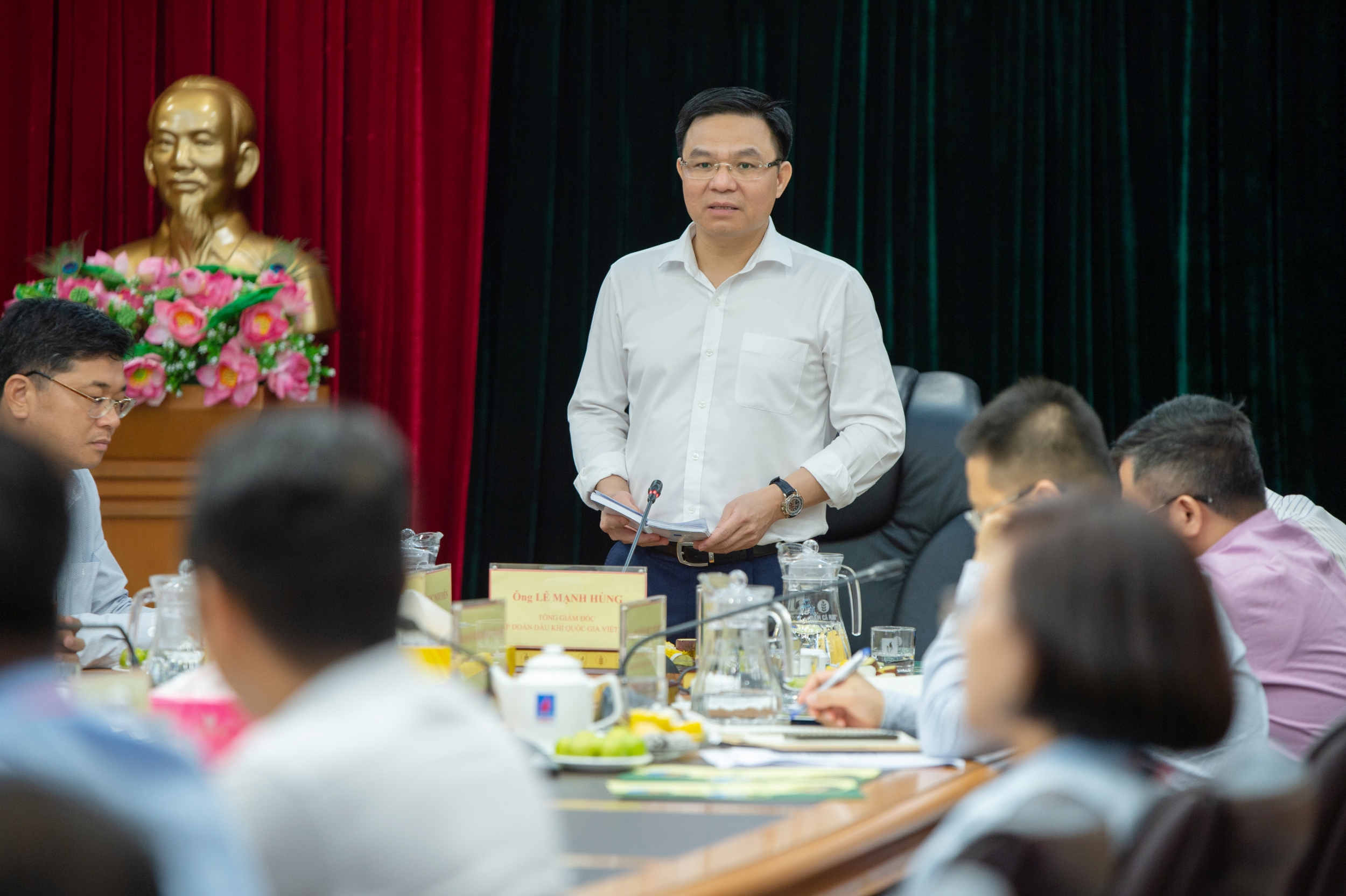 Tổng giám đốc Petrovietnam Lê Mạnh Hùng: Cụm Khí - Điện - Đạm Cà Mau cần phối hợp cụ thể hơn