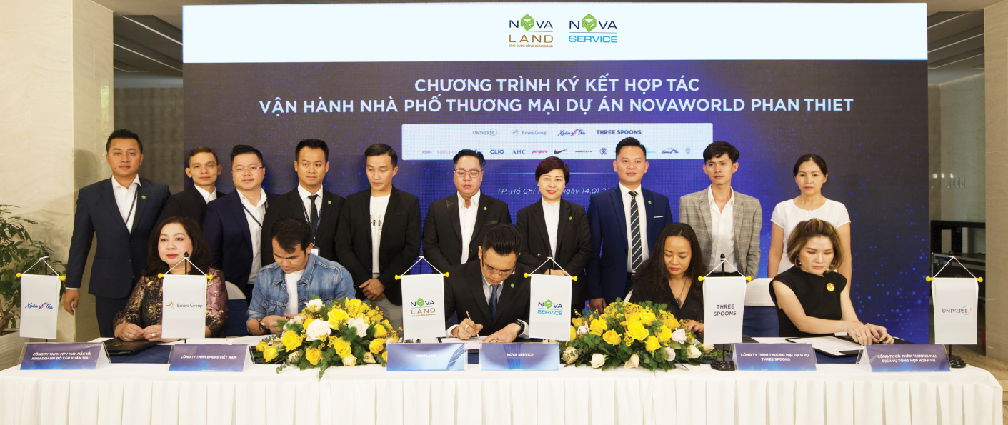 Ký kết hợp tác vận hành shophouse tại NovaWorld Phan Thiet với các thương hiệu trong lĩnh vực bán lẻ.