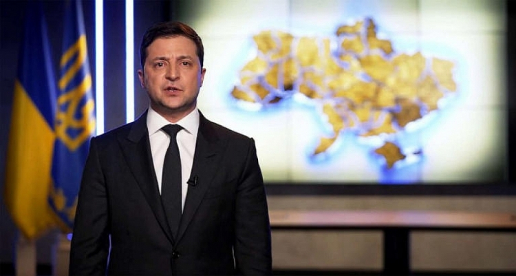 Tổng thống Ukraine Volodymyr Zelensky.