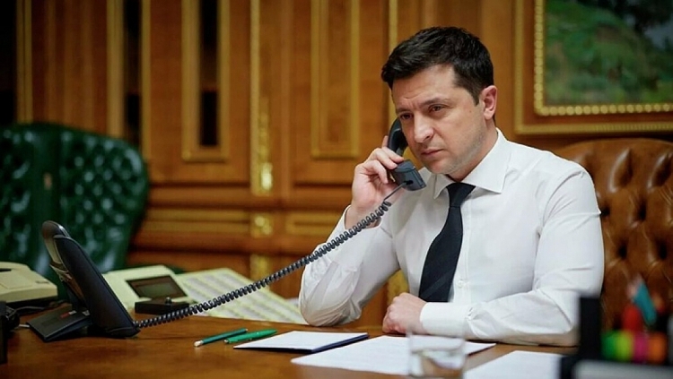 Tổng thống Ukraine Volodymyr Zelensky.