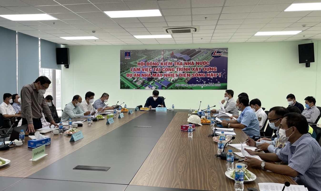Hội đồng nghiệm thu Nhà nước kiểm tra công tác nghiệm thu NMNĐ Sông Hậu 1