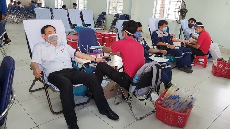 Ban QLDA ĐLDK Sông Hậu 1 tổ chức Ngày hội hiến máu nhân đạo