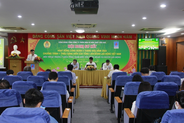 Công đoàn PVFCCo tổ chức Hội nghị sơ kết 5 tháng đầu năm 2022