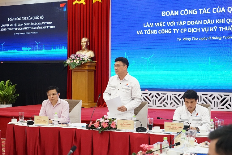 Đoàn công tác của Quốc hội làm việc với Petrovietnam, PTSC