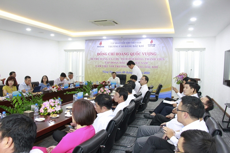 Chủ tịch HĐTV Petrovietnam Hoàng Quốc Vượng: PVMTC phải đặt mục tiêu đào tạo lên hàng đầu