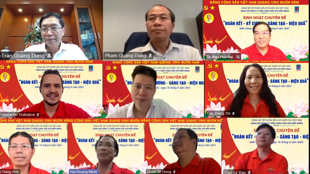 Đảng bộ BIENDONG POC quyết tâm biến “Đoàn kết - Kỷ cương - Sáng tạo - Hiệu quả” thành hành động cụ thể, hoàn thành thắng lợi nhiệm vụ trọng tâm