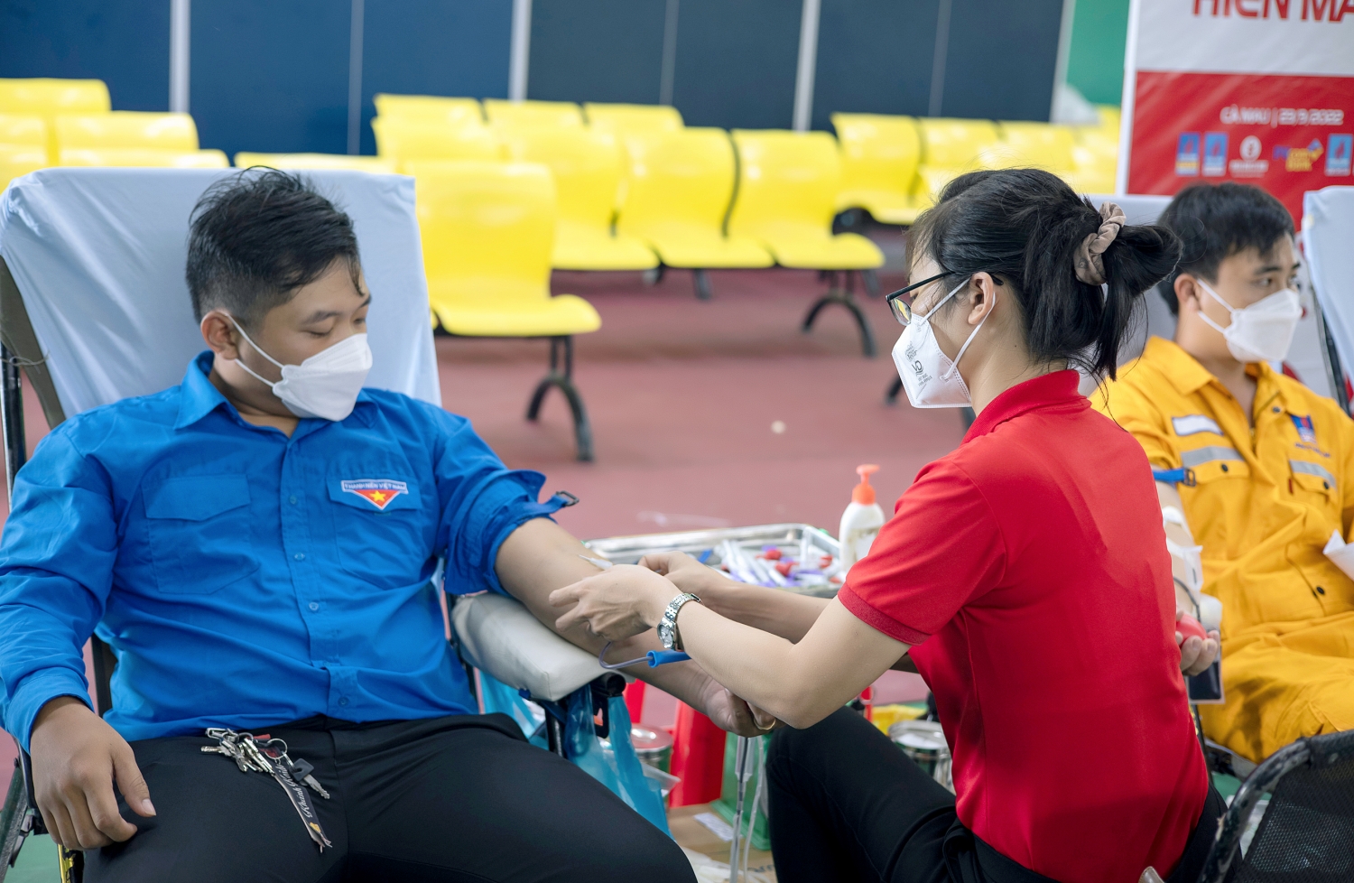 Hiến máu nhân đạo “Kết nối trái tim - Kết nối sự sống” tại cà Mau