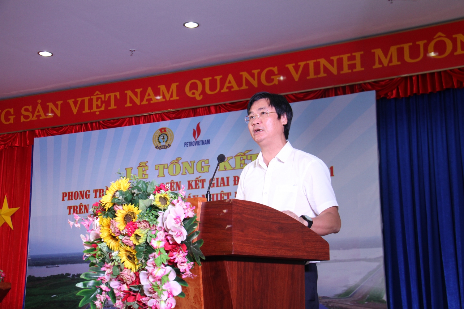 CĐ DKVN tổng kết 5 năm phong trào thi đua liên kết trên công trường NMNĐ Sông Hậu 1